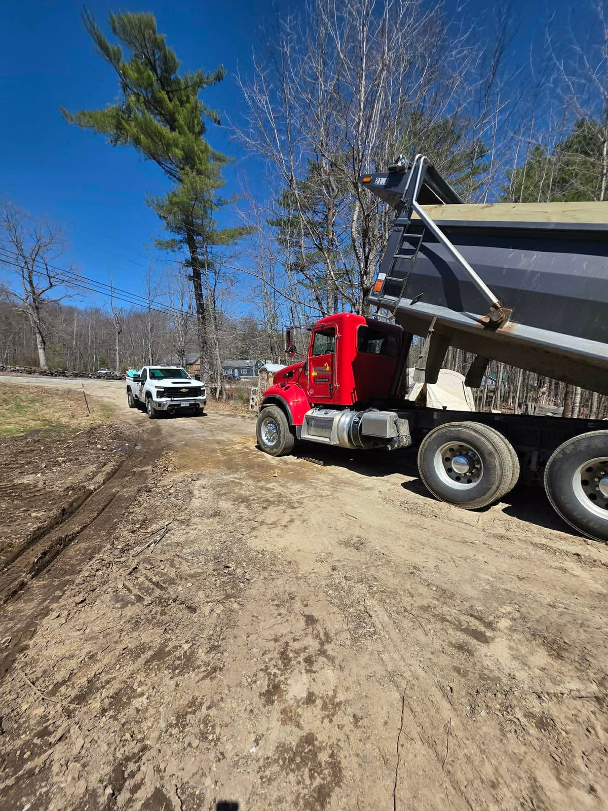 Eldridge Construction branded dump truck