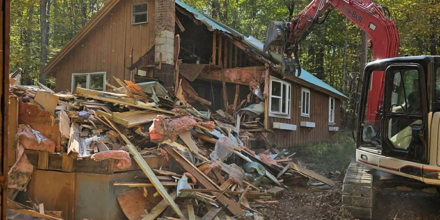 Cleared property after demolition